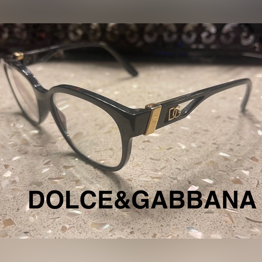 Dolce & Gabbana Black and Gold Glasses DG5066